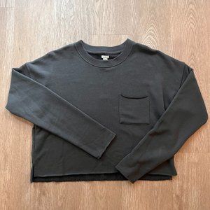 Aerie Cropped Crewneck Sweatshirt